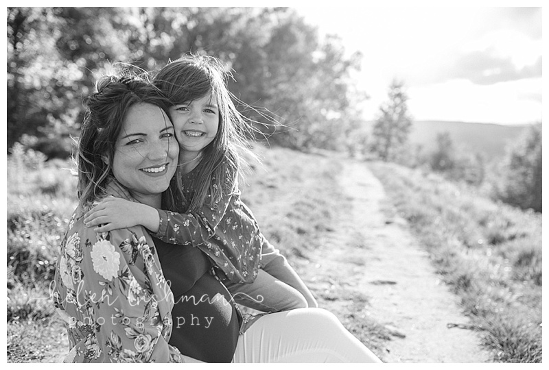 A maternity photoshoot up on Otley Chevin